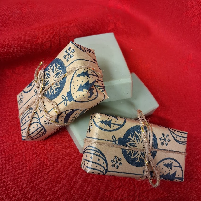 jõulune veiserasvaseep savi ja sidrunheinaga - Image 2