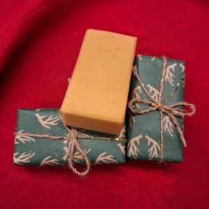 jõulune veiserasvaseep kurkumi ja mandariiniga